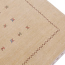 Beige Modern Design Hand Loomed Wool Area Rug