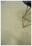 Beige Modern Solid Hand knotted 8x10 wool Area Rug