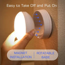 Beige motion sensor rotate night light bedroom wall lamp by Decorbites