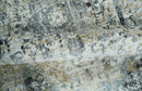 Beige, Olive and Gray and Black Antique Finish, Vintage look, Art Silk Area Rug, Living Room Rug | TRDMM7