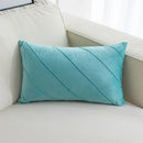 Beige & pink hand pleat embroidered cushions living room velvet pillow by Decorbites
