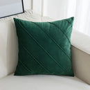 Beige & pink hand pleat embroidered cushions living room velvet pillow by Decorbites