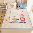 GobekUsa Cartoon Pattern Latex Mattress Set for Home, 3-Layer Rebound Soft Breathable Bed Sheets