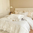 GobekUsa Cake Layers Cotton Duvet Set: Ruffles, Bedspread, Sheet, Pillowcases