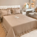 GobekUsa Cake Layers Cotton Duvet Set: Ruffles, Bedspread, Sheet, Pillowcases