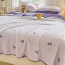 GobekUsa Cozy Coral Fleece Blanket: Perfect for Dorm, Home, or Sofa