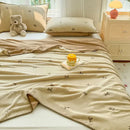 GobekUsa Cozy Coral Fleece Blanket: Perfect for Dorm, Home, or Sofa
