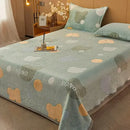 GobekUsa Cartoon Flannel Blanket: Cozy All-Season Sofa Cover & Bed Sheet