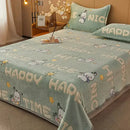 GobekUsa Cartoon Flannel Blanket: Cozy All-Season Sofa Cover & Bed Sheet