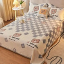 GobekUsa Cartoon Flannel Blanket: Cozy All-Season Sofa Cover & Bed Sheet