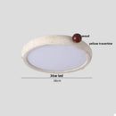 GobekUsa LED Ceiling Light Fixture Yellow Stone White PE Shade Plafond Lamp