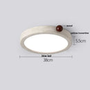 GobekUsa LED Ceiling Light Fixture Yellow Stone White PE Shade Plafond Lamp