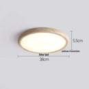 GobekUsa LED Ceiling Light Fixture Yellow Stone White PE Shade Plafond Lamp