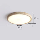 GobekUsa LED Ceiling Light Fixture Yellow Stone White PE Shade Plafond Lamp