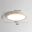 GobekUsa LED Ceiling Light Fixture Yellow Stone White PE Shade Plafond Lamp