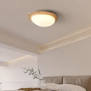 GobekUsa LED Ceiling Light Fixture Yellow Stone White PE Shade Plafond Lamp
