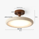 GobekUsa LED Ceiling Light Fixture Yellow Stone White PE Shade Plafond Lamp