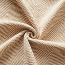 GobekUsa Herringbone Knit Blanket: High-Quality Sophisticated Sofa Throw for All Seasons