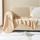 GobekUsa Herringbone Knit Blanket: High-Quality Sophisticated Sofa Throw for All Seasons