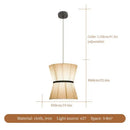 GobekUsa Cocoon Cloth Chandelier: Japanese Pendant Lamp for Home Kitchen Decor