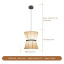 GobekUsa Cocoon Cloth Chandelier: Japanese Pendant Lamp for Home Kitchen Decor
