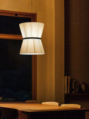 GobekUsa Cocoon Cloth Chandelier: Japanese Pendant Lamp for Home Kitchen Decor