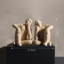 GobekUsa Abstract Resin Figurine Sculpture Handicrafts Decorative Ornaments