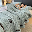 GobekUsa Cozy Fluffy Fleece Blanket for Autumn Winter, Soft Warm Maternal Child Bed Sofa Cover