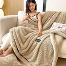 GobekUsa Cozy Fluffy Fleece Blanket for Autumn Winter, Soft Warm Maternal Child Bed Sofa Cover