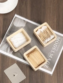GobekUsa Double Decker Jewelry Organizer with Natural Stone, 2 in 1 Floss Box & Bathroom Ornament