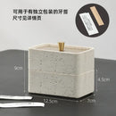 GobekUsa Double Decker Jewelry Organizer with Natural Stone, 2 in 1 Floss Box & Bathroom Ornament