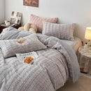 GobekUsa Cozy Rabbit Velvet Queen Bedding Set for Autumn/Winter