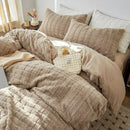 GobekUsa Cozy Rabbit Velvet Queen Bedding Set for Autumn/Winter