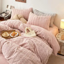 GobekUsa Cozy Rabbit Velvet Queen Bedding Set for Autumn/Winter