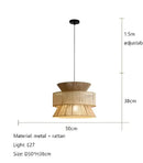 GobekUsa Handmade Hemp Rope Chandelier Pendant Light for Restaurant and Cafe
