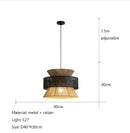 GobekUsa Handmade Hemp Rope Chandelier Pendant Light for Restaurant and Cafe