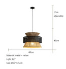 GobekUsa Handmade Hemp Rope Chandelier Pendant Light for Restaurant and Cafe
