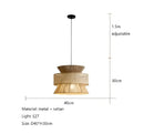 GobekUsa Handmade Hemp Rope Chandelier Pendant Light for Restaurant and Cafe