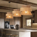 GobekUsa Handmade Hemp Rope Chandelier Pendant Light for Restaurant and Cafe