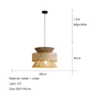 GobekUsa Handmade Hemp Rope Chandelier Pendant Light for Restaurant and Cafe
