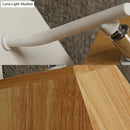 GobekUsa Beige Trapezoid Shade Rotatable Wood Wall Sconce - Modern Balcony Bedroom Lamp