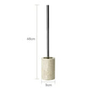 GobekUsa Beige Travertine Marble Bathroom Accessories Set - Soap Dispenser, Soap Dish, Reed Diffuser