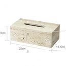GobekUsa Beige Travertine Marble Bathroom Accessories Set - Soap Dispenser, Soap Dish, Reed Diffuser