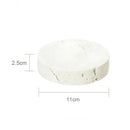 GobekUsa Beige Travertine Marble Bathroom Set - Soap Dispenser Toothbrush Holder Tissue Box