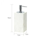 GobekUsa Beige Travertine Marble Bathroom Set - Soap Dispenser Toothbrush Holder Tissue Box