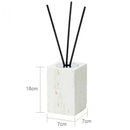 GobekUsa Beige Travertine Marble Bathroom Set - Soap Dispenser Toothbrush Holder Tissue Box
