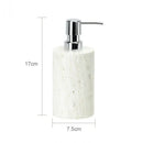 GobekUsa Beige Travertine Marble Bathroom Set - Soap Dispenser Toothbrush Holder Tissue Box