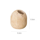 GobekUsa Beige Travertine Marble Mubkhar Bakhoor Incense Holder Oud Burner