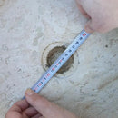 Round Beige Travertine Vessel Bathroom Sink 16 Inch Honed Finish Natural Stone