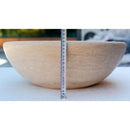 Beige Travertine Natural Stone Vessel Bathroom Sink 16x6 Honed